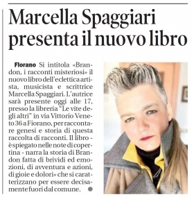 Articolo sul quotidiano Gazzetta di Modena - VERTIGO BOOKSHOP